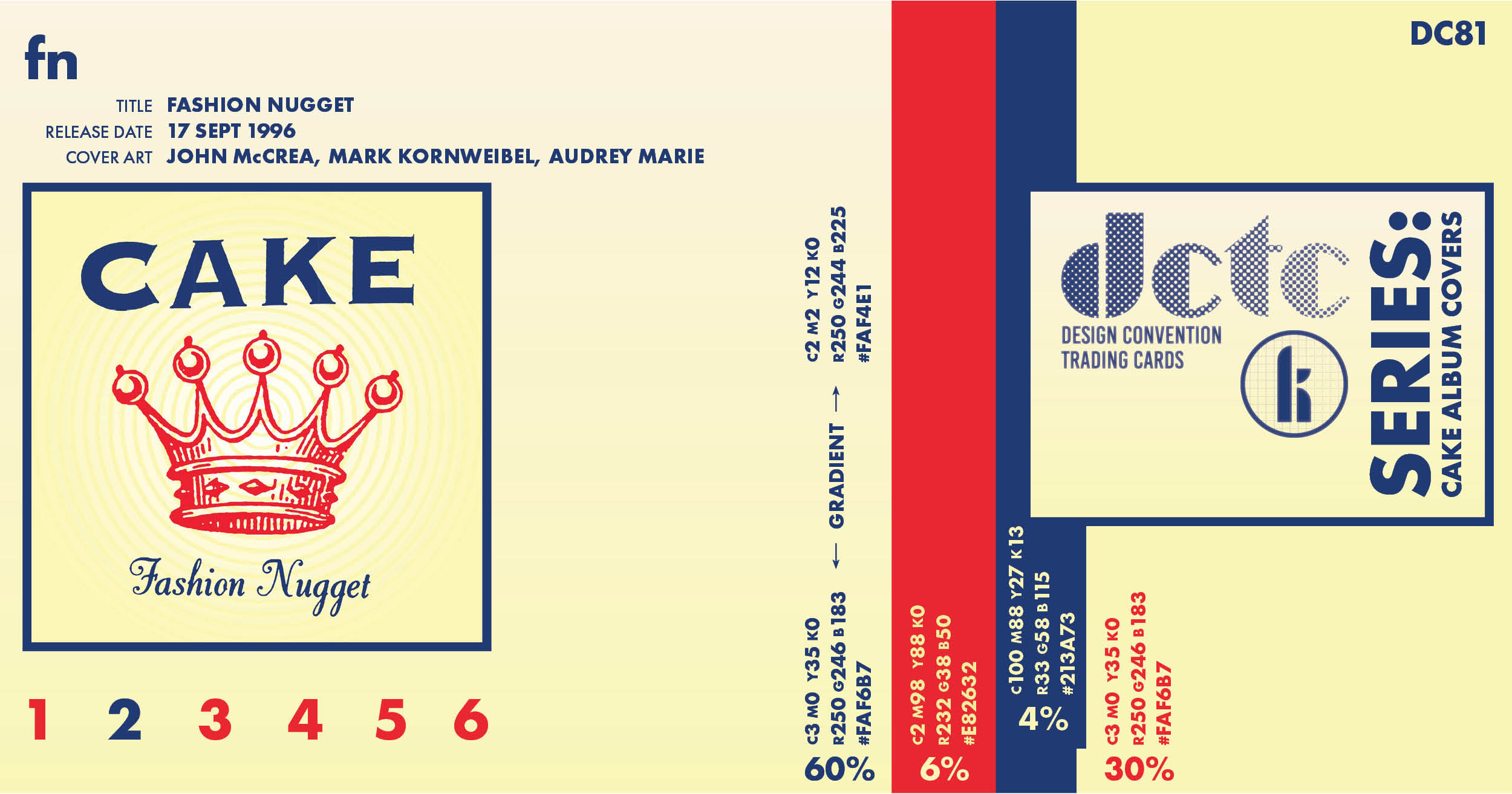 fn Fashion Nugget (Cake Album Covers DC81) Design Convention